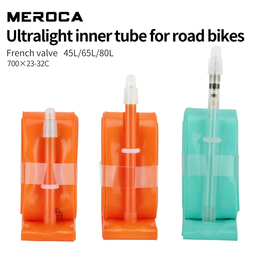 MEROCA Road Bike TPU Inner Tube 700x23-32C FV 45L/65L/80L Ultra-light Road Bicycle Inner Tube MEROCA Official Store