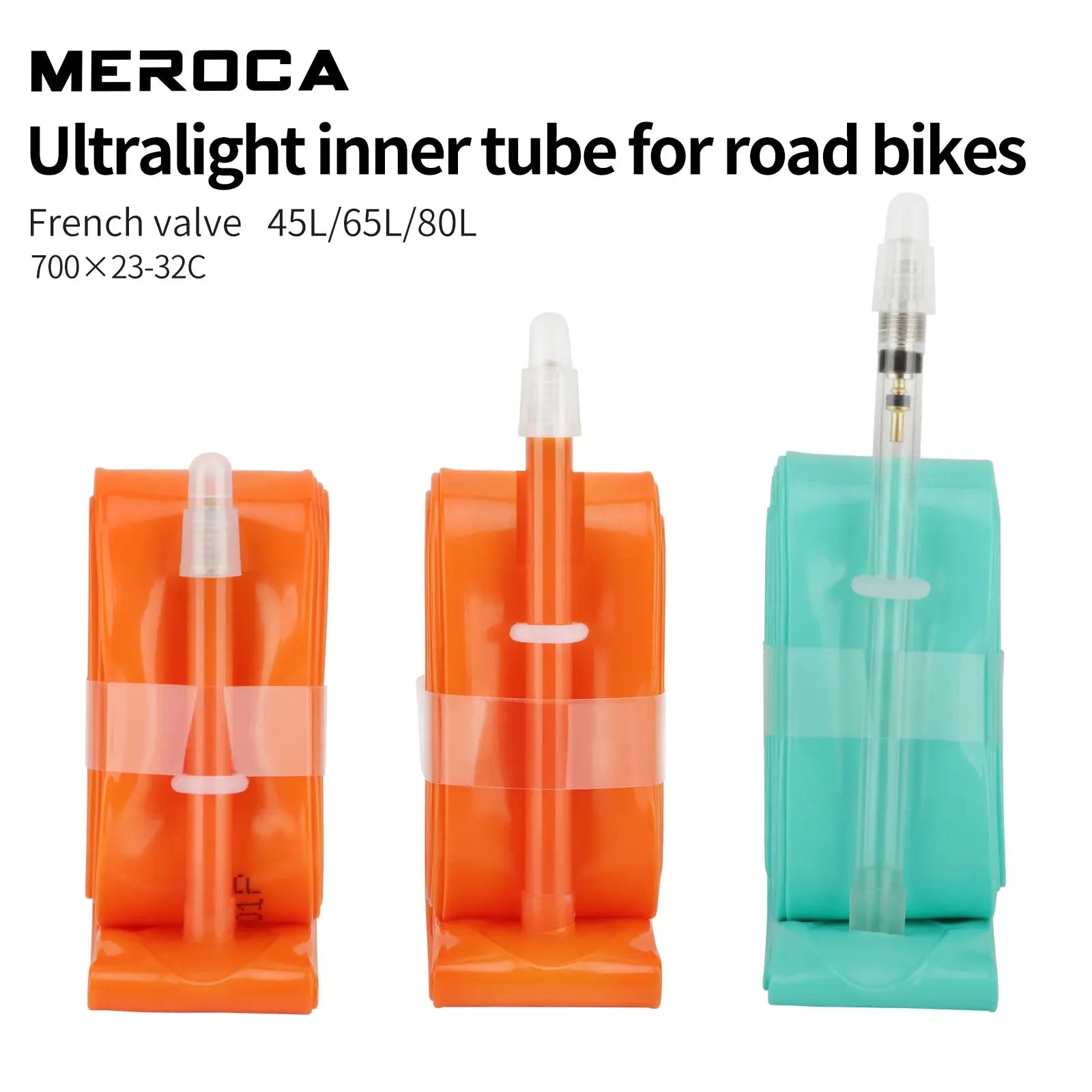 MEROCA Road Bike TPU Inner Tube 700x23-32C FV 45L/65L/80L Ultra-light Road Bicycle Inner Tube MEROCA Official Store