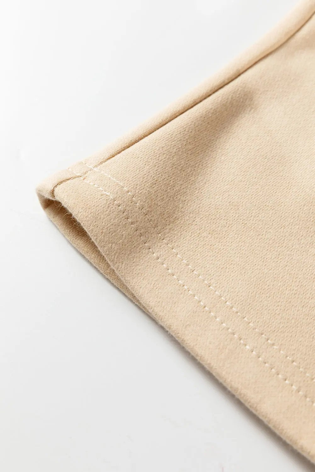 Oatmeal Fleece Lined Leopard Drawstring Elastic Waist Solid Pants Dear-Lover Dropshipping