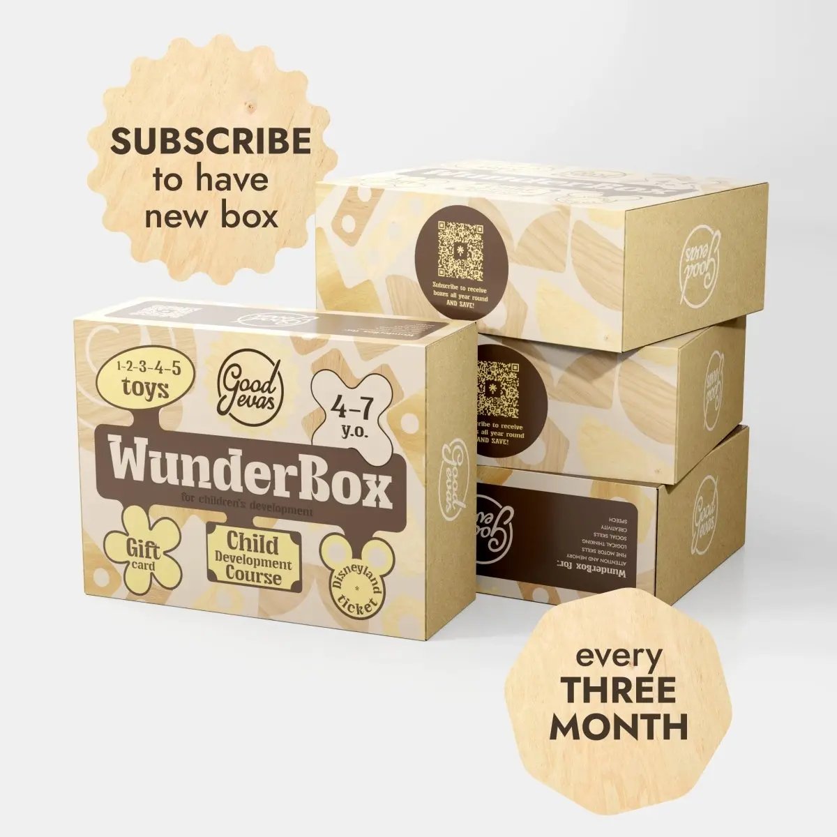 WunderBox 4-7 years old – developmental box for kids Goodevas
