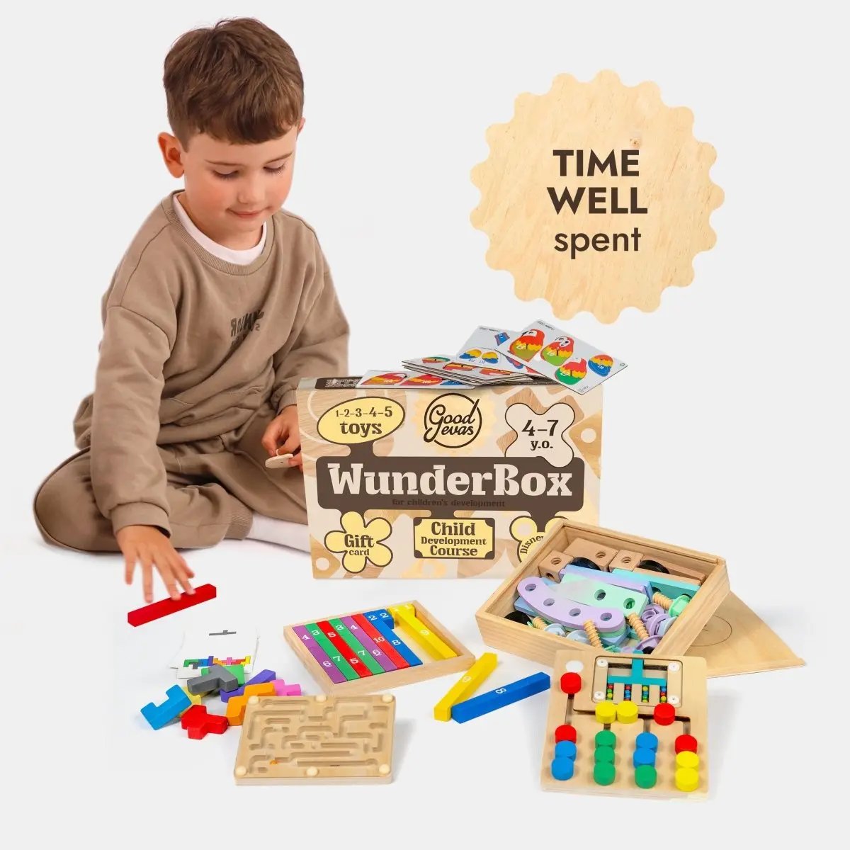 WunderBox 4-7 years old – developmental box for kids Goodevas