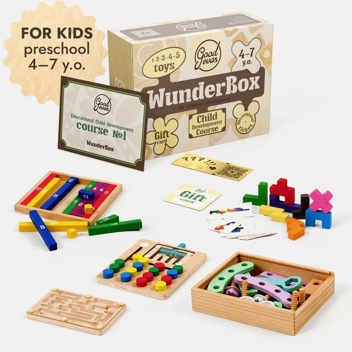 WunderBox 4-7 years old – developmental box for kids Goodevas